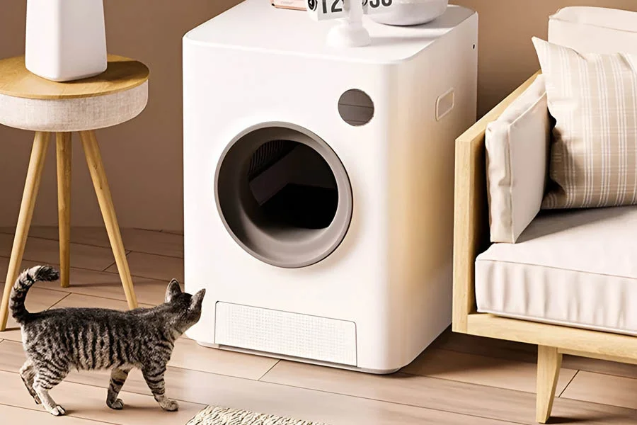self cleaning litter tray